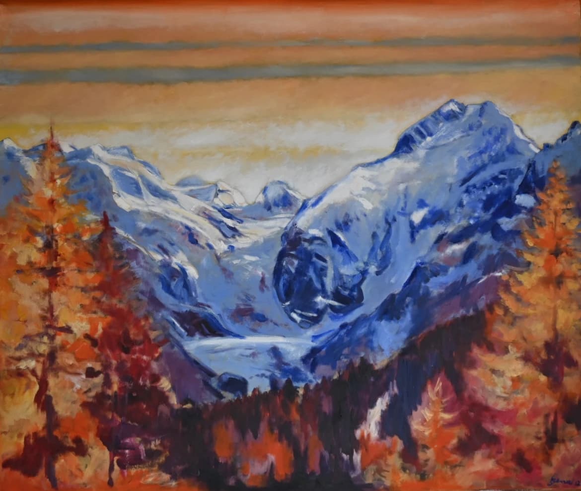 A Val Morteratsch mit Piz Bernina
