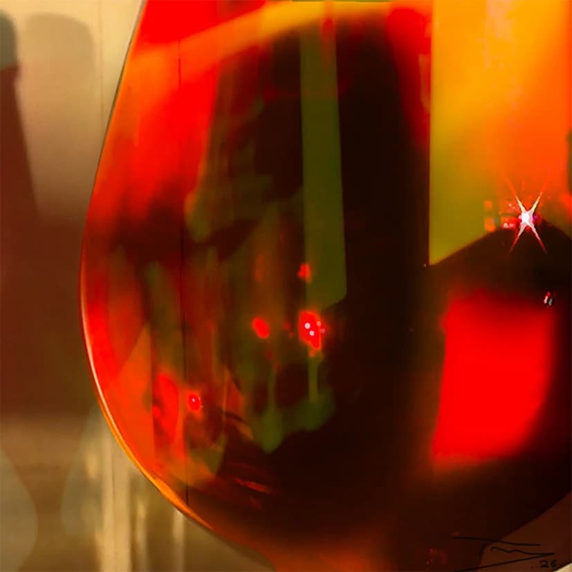 Still life with Red Glass 6