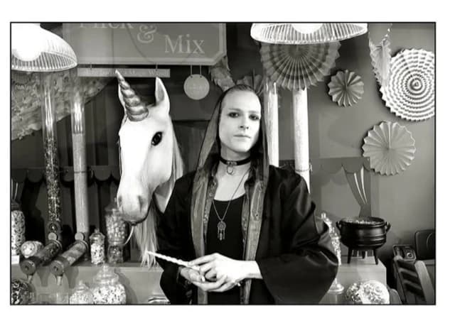 Wizard at "Wands and Wizards Emporium", Greek Street