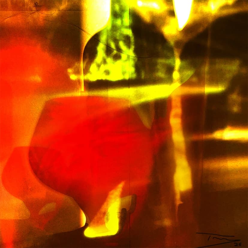 Still life with Red Glass 7