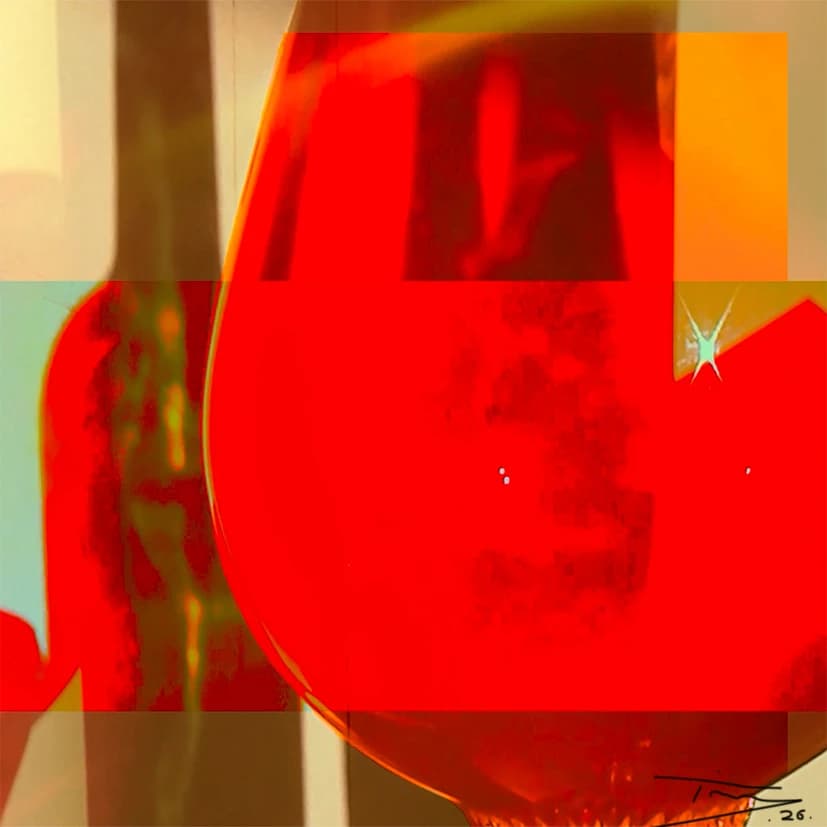Still life with Red Glass 5