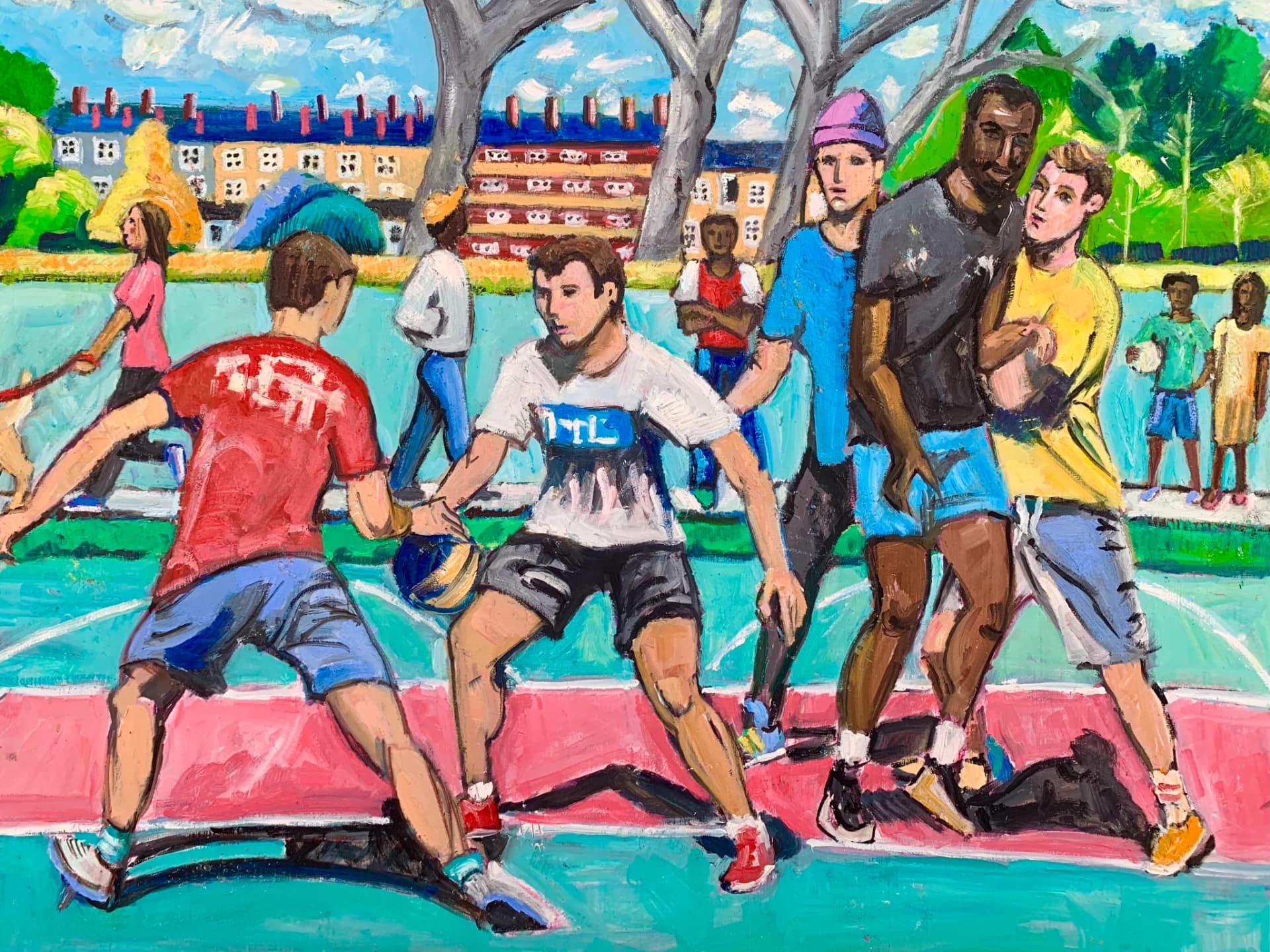 A game of basket ball