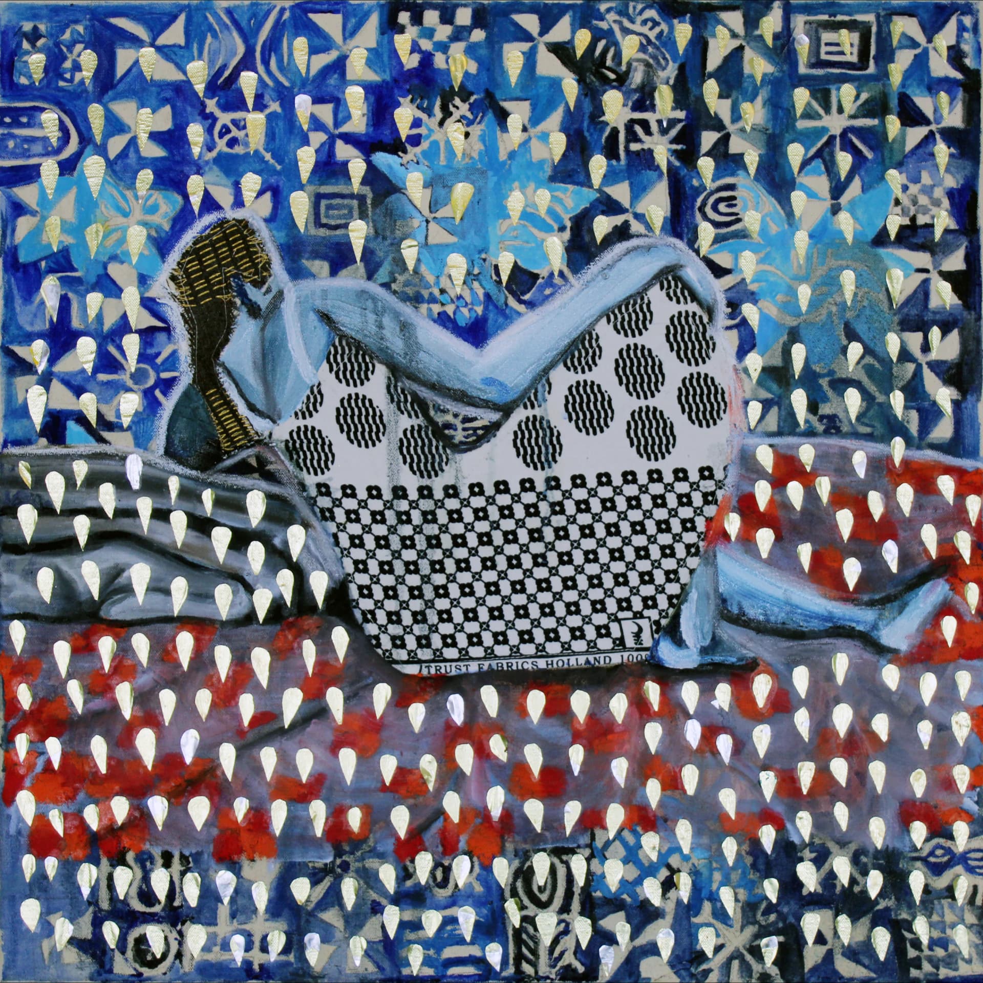 Blue girl artwork