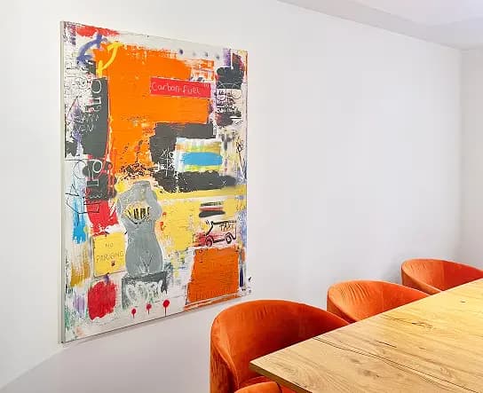 In einem PickArt-Appartement ausgestellte Kunstwerke