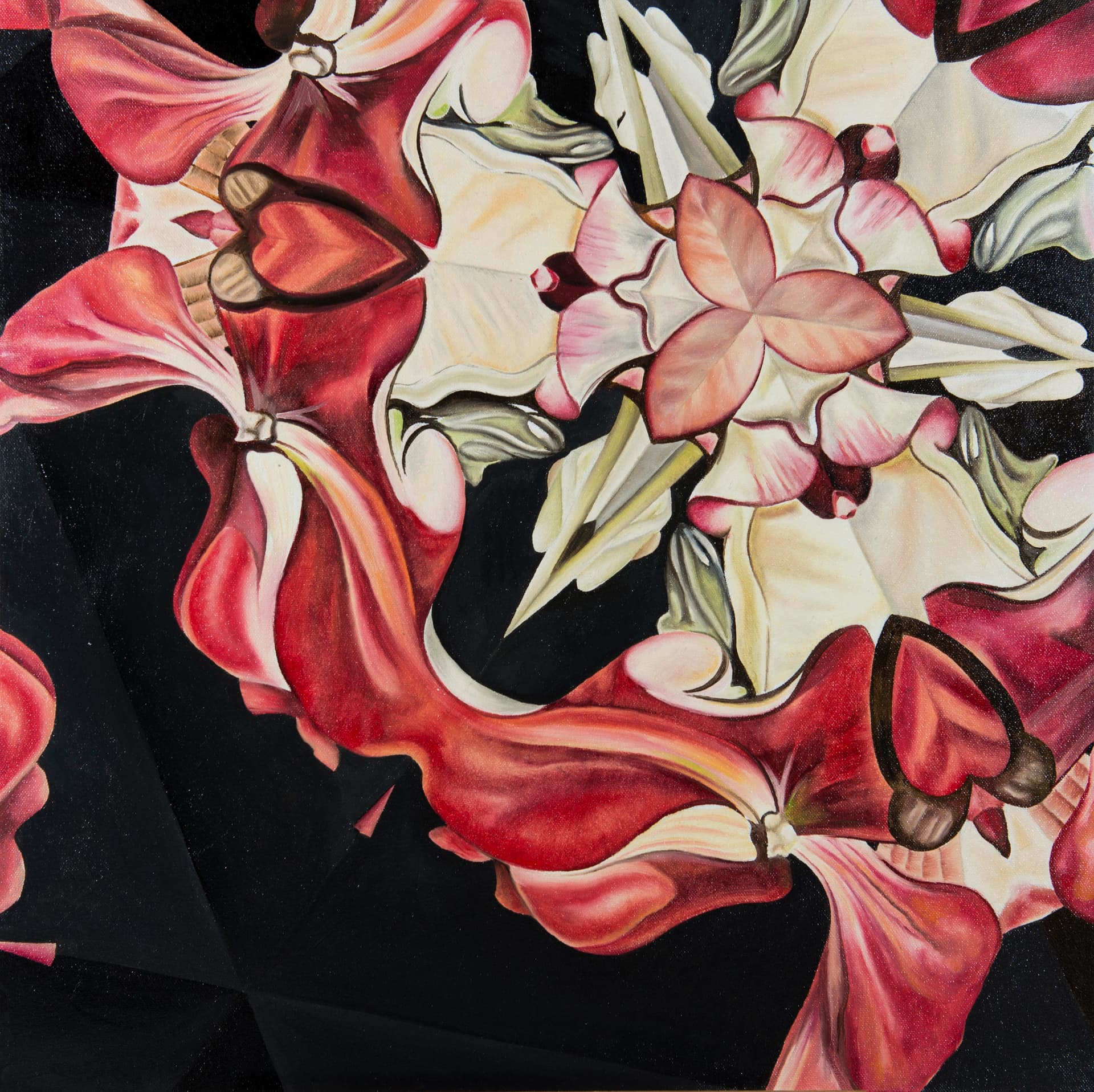 QR code next to artwork enabling frictionless purchasing