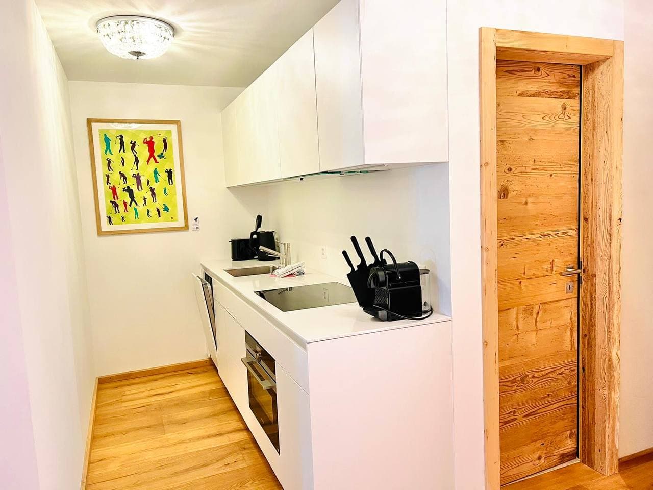 PickArt curated artwork in a serviced apartment