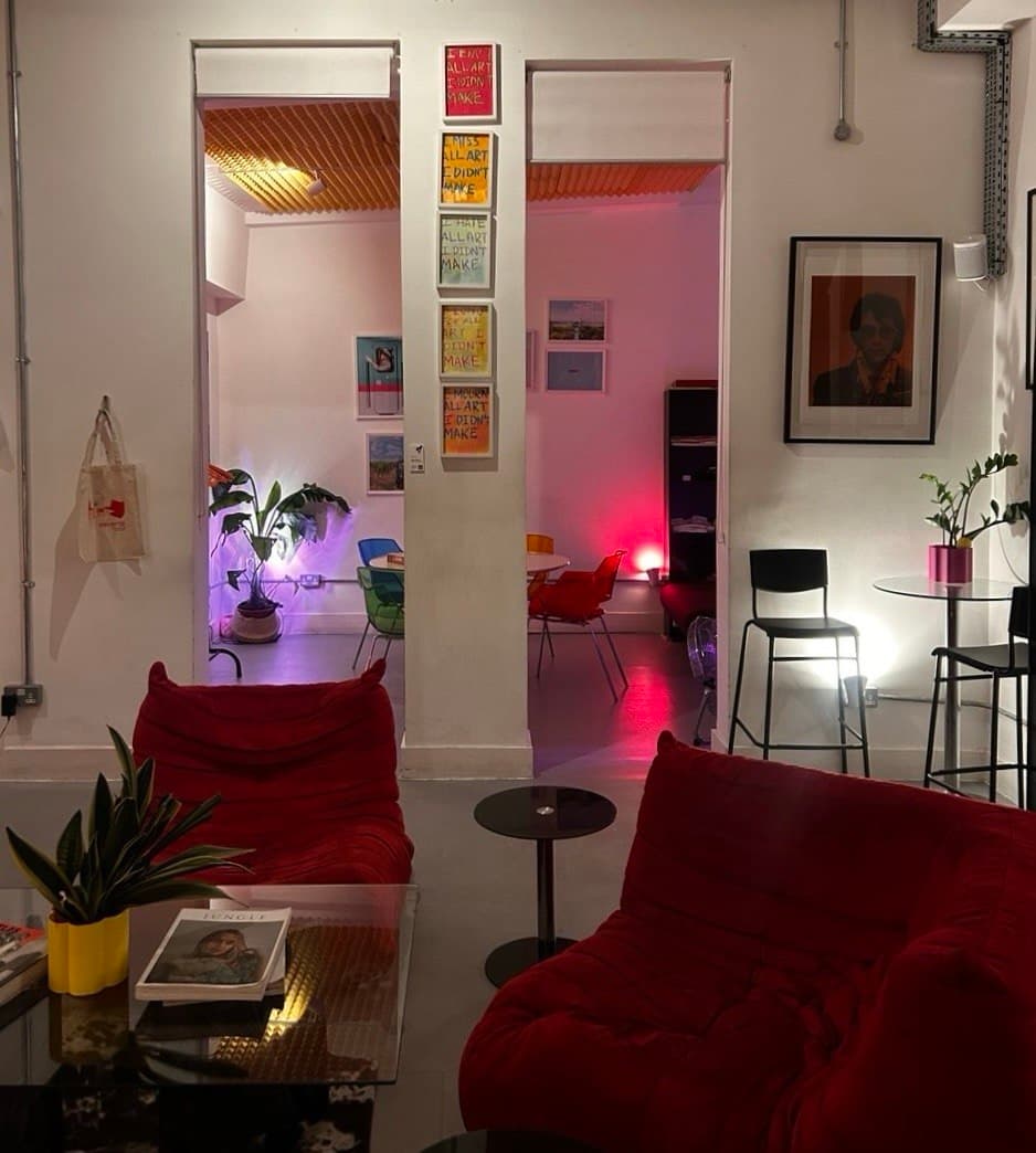 Ambient lighting inside Sevente in East London