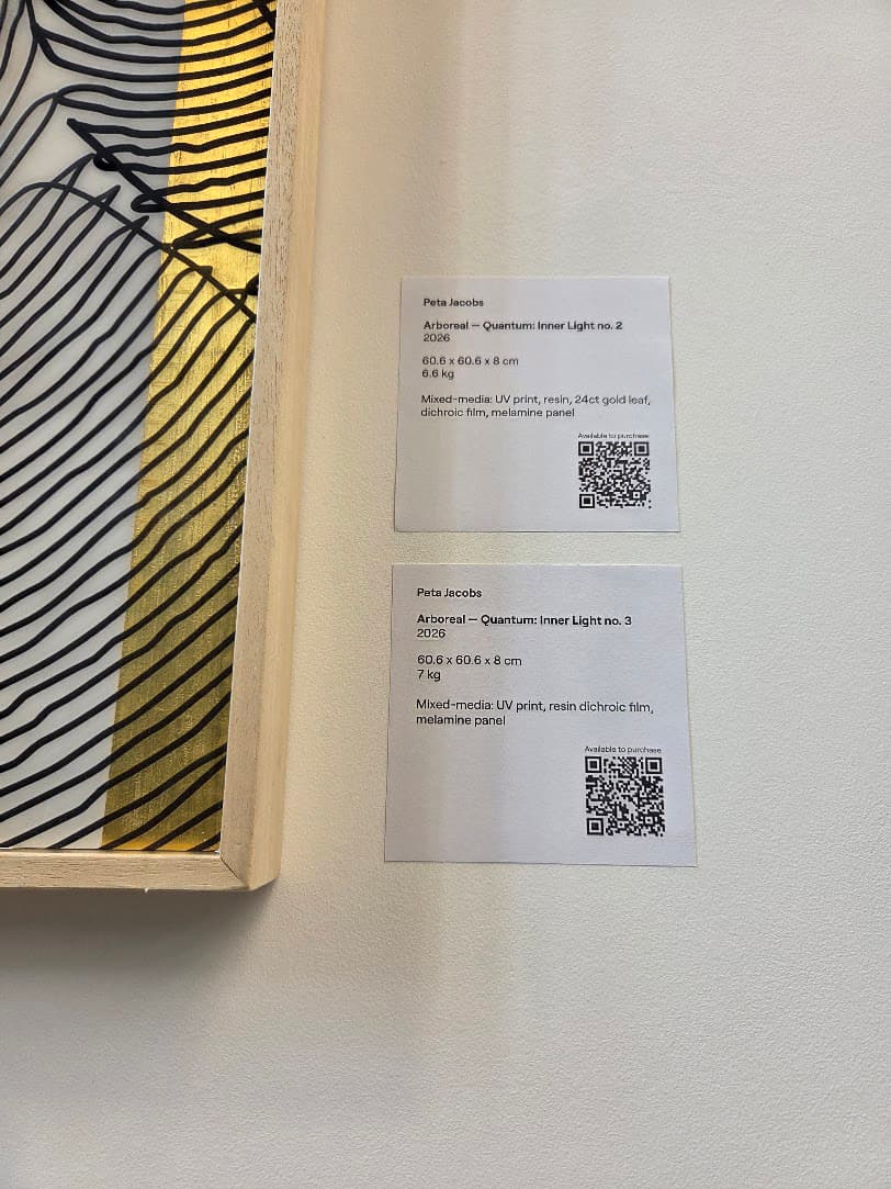 Peta Jacobs' artwork professionally displayed for sale at Science Creates Bristol